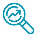 bellomy digital strategy analytics icon magnifying glass with up arrow